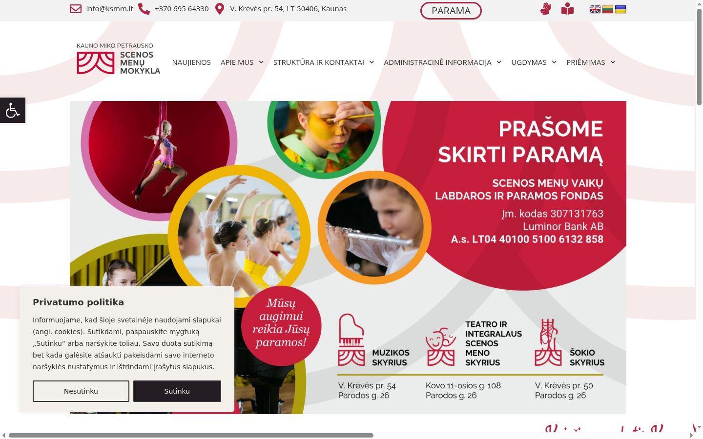 Snímka obrazovky banera súhlasu zobrazeného pred akoukoľvek interakciou