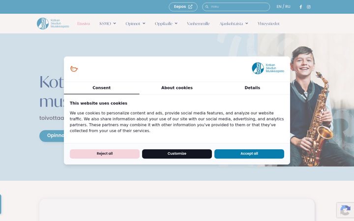 Screenshot of ksmo.fi