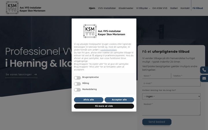 Screenshot of ksmvvs.dk