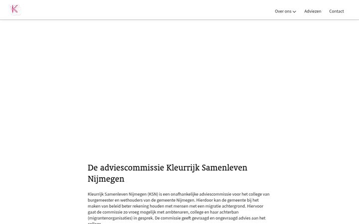 Posnetek zaslona ksnijmegen.nl