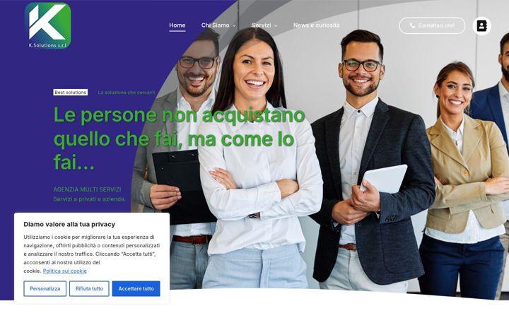 Screenshot di ksolutionssrl.com