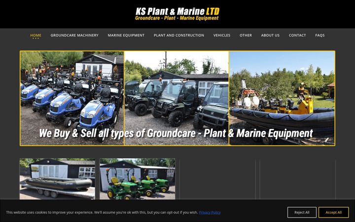 Screenshot of ksplantandmarine.co.uk
