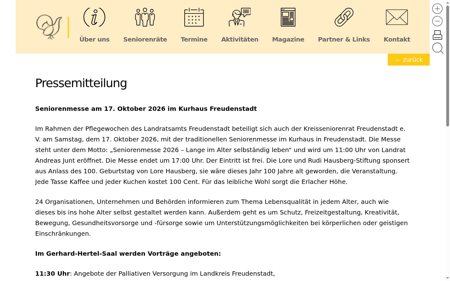 Screenshot des Einwilligungsbanners vor jeglicher Interaktion