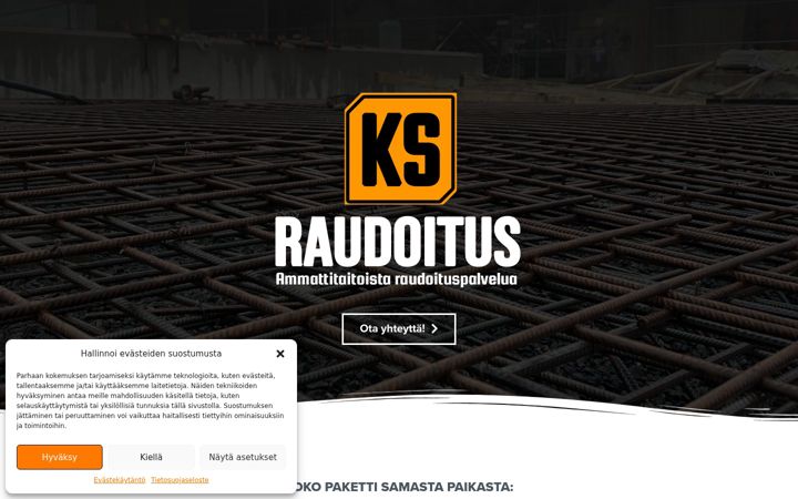 Screenshot of ksraudoitus.fi