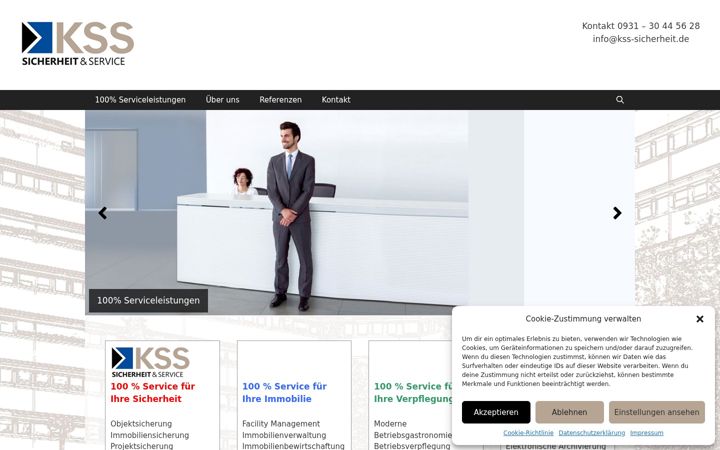 Screenshot of kss-sicherheit.de