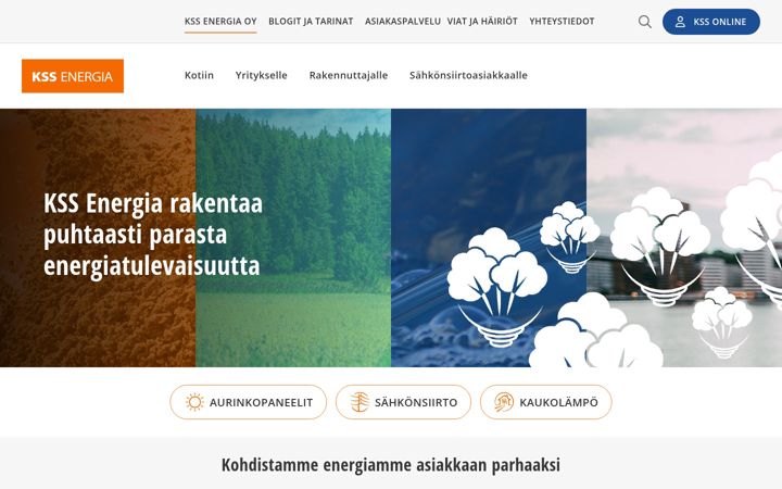 Screenshot of kssenergia.fi