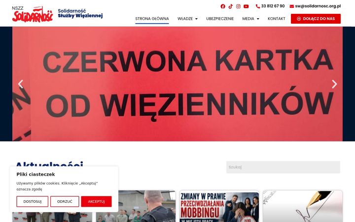 Screenshot of ksswsolidarnosc.pl