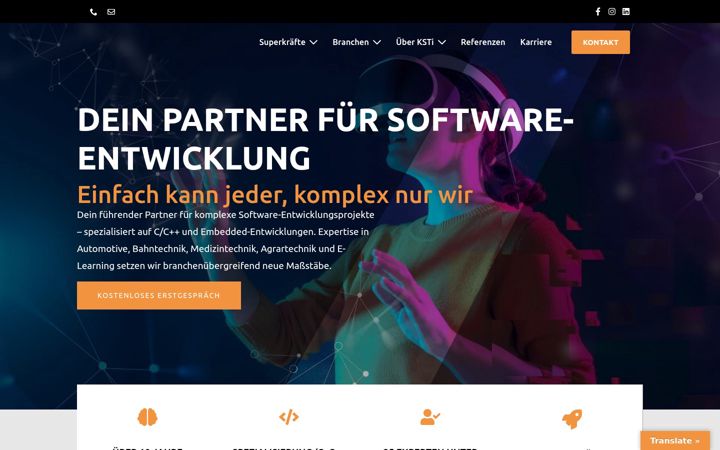 Screenshot of kst-innovations.de