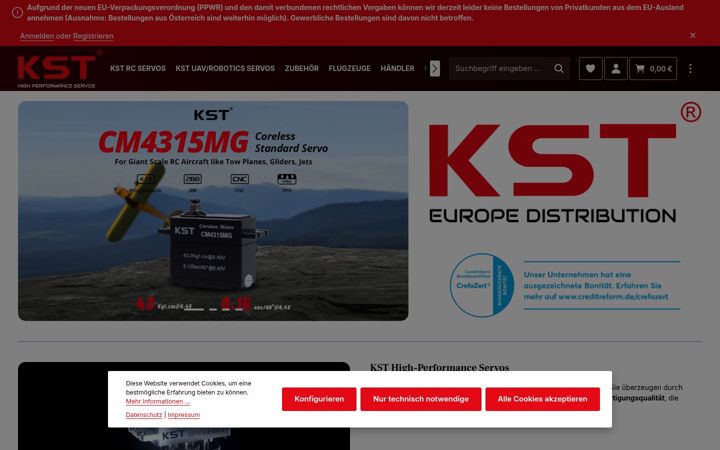 Screenshot of kst-servo-shop.de