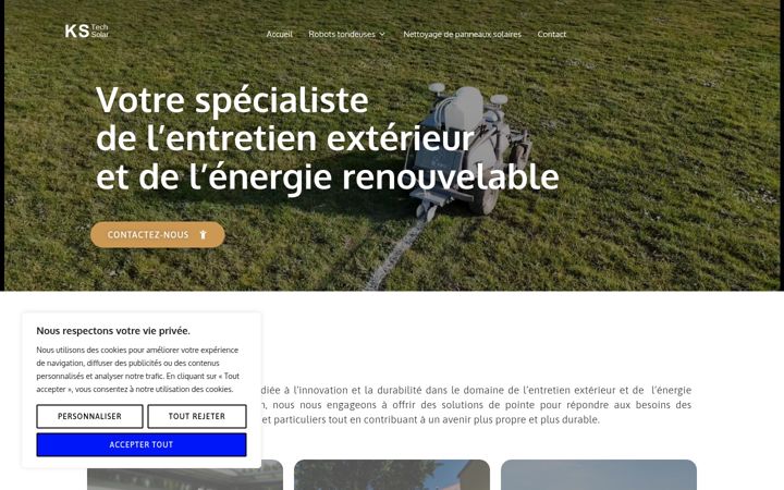 Screenshot of kstechsolar.com