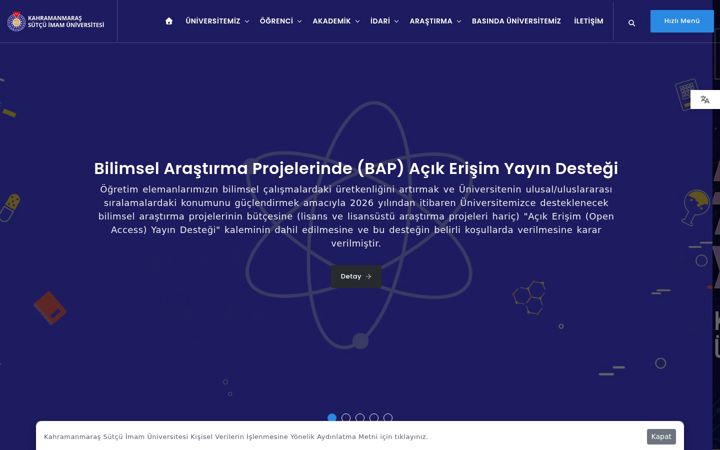 Screenshot of ksu.edu.tr