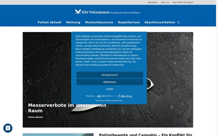 Screenshot of ksv-polizeipraxis.de