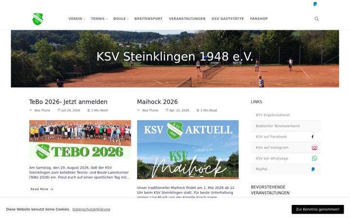 Screenshot of ksv-steinklingen.de