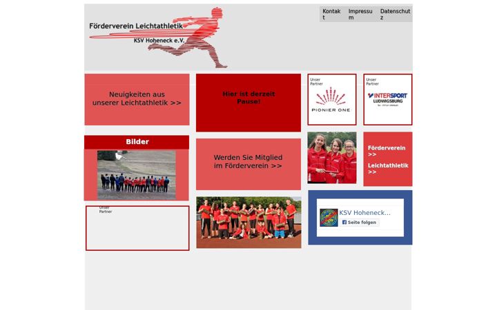 Screenshot of ksvhoheneck-fvl.de