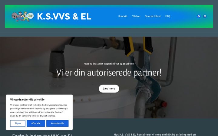 Screenshot of ksvvsel.dk