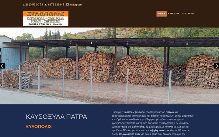 Screenshot of ksylopolis-patra.gr