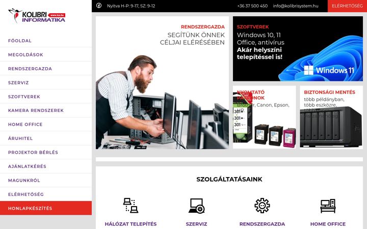 Screenshot of ksz.hu