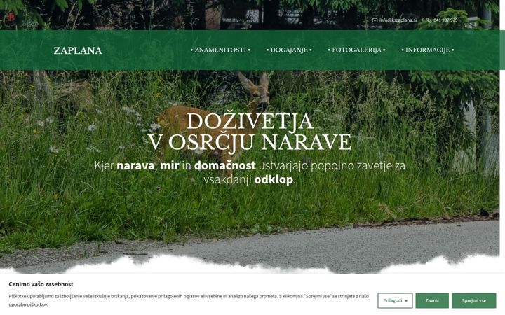 Screenshot of kszaplana.si