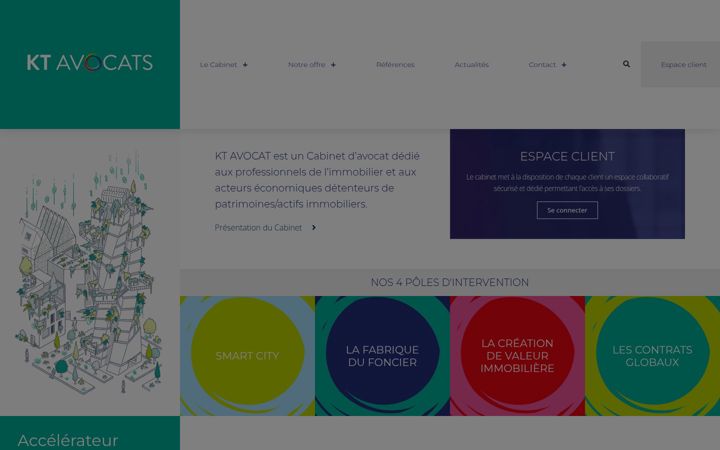Captură de ecran a kt-avocats.com