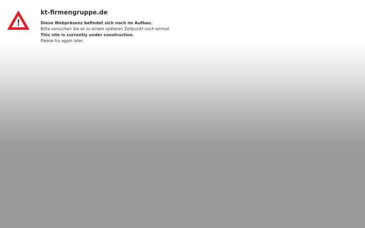 Screenshot of kt-firmengruppe.de