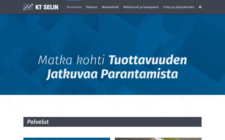 Screenshot of kt-selin.fi