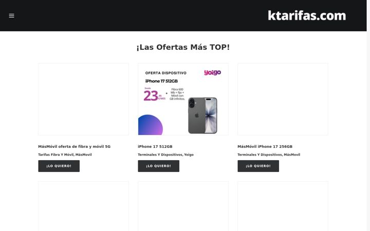 Kuvakaappaus sivustosta ktarifas.com