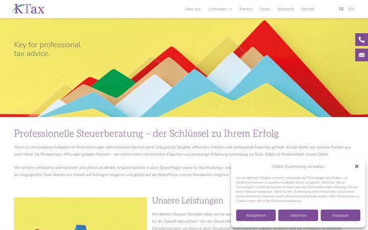Screenshot of ktax.ch