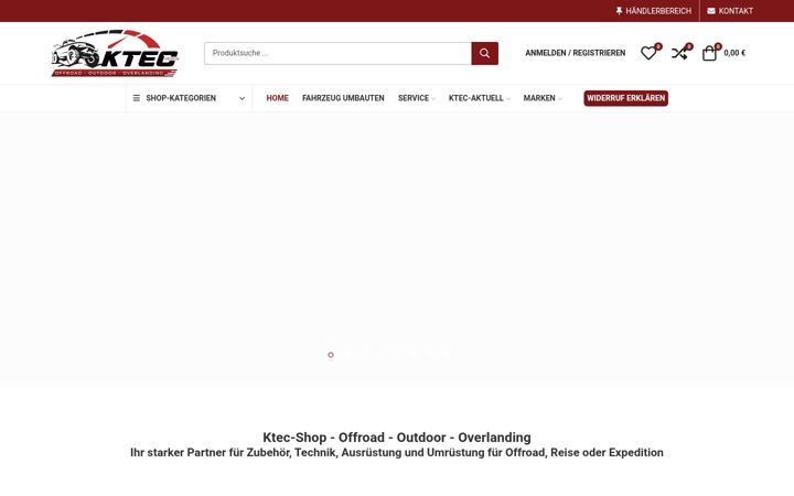 Screenshot of ktec-shop.de