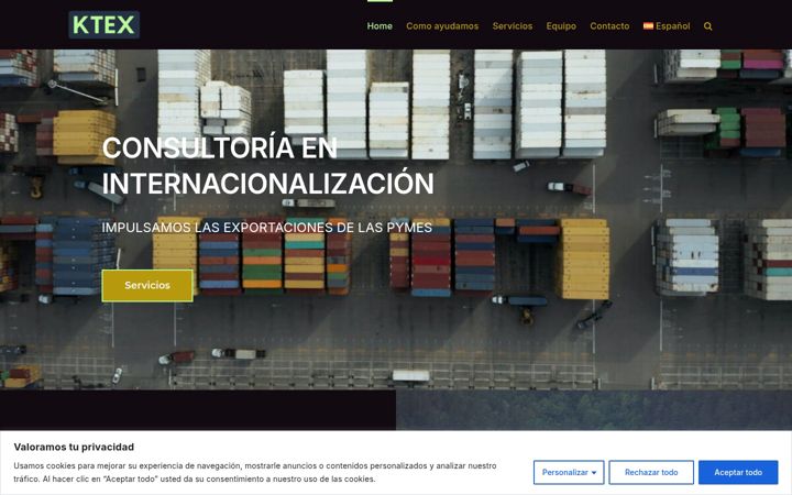 Screenshot of ktexport.com