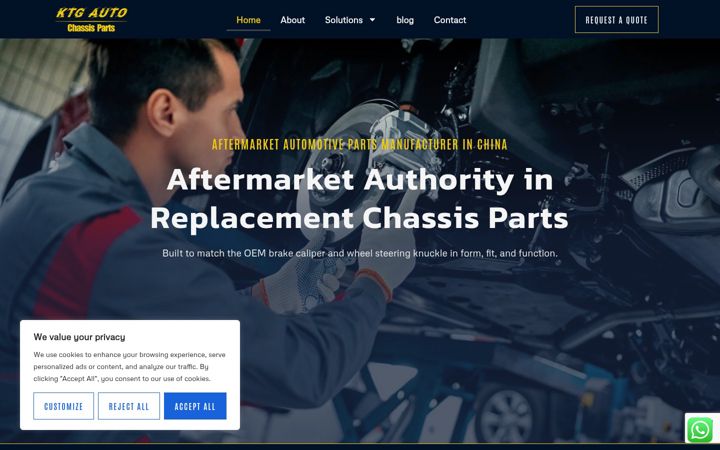 Screenshot of ktg-auto.com