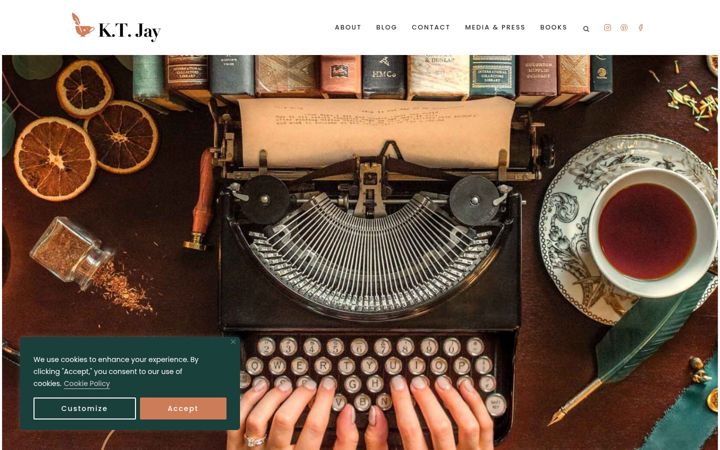 Snímek obrazovky ktjayauthor.com
