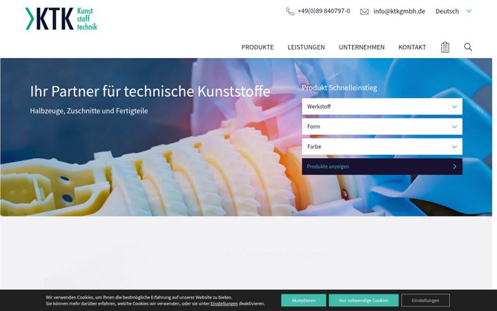 Screenshot of ktkgmbh.de