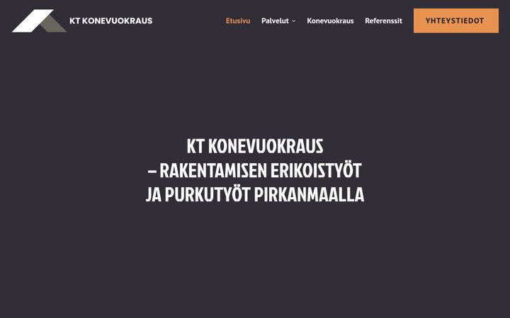 Screenshot of ktkonevuokraus.fi
