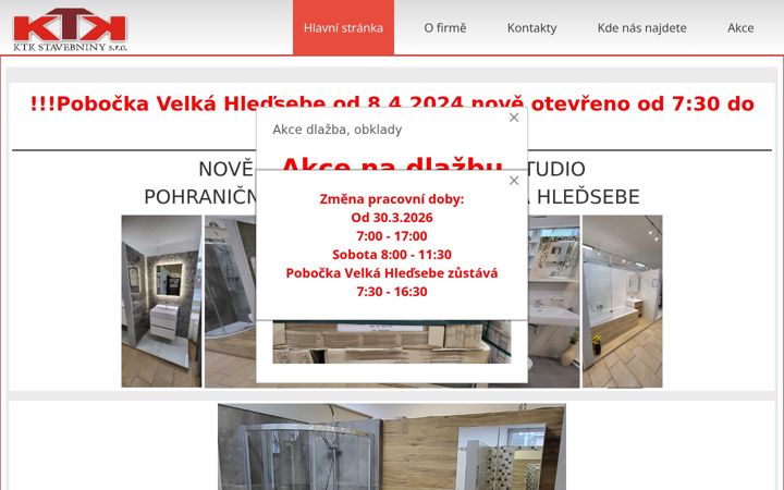 Screenshot of ktkstavebniny.cz