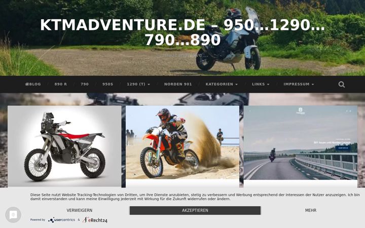 Screenshot of ktmadventure.de