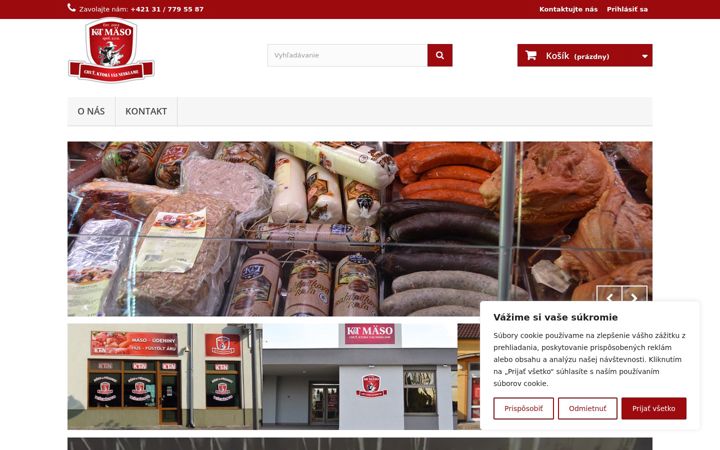 Screenshot of ktmaso.sk