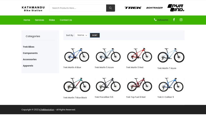 Snímek obrazovky ktmbikestation.com