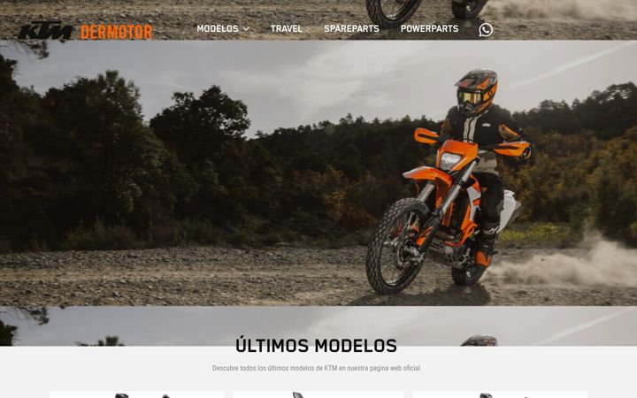 Screenshot of ktmdermotor.com