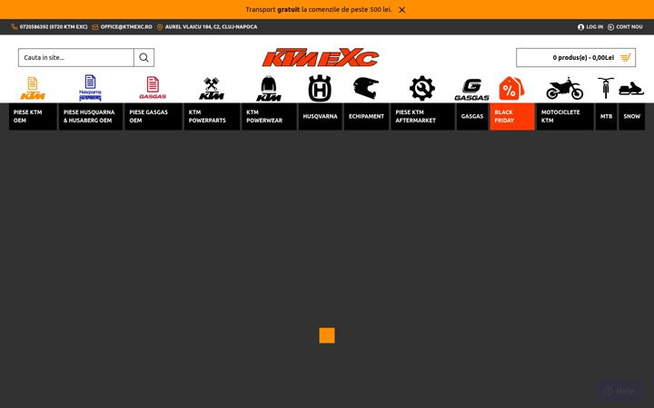 Screenshot of ktmexc.ro