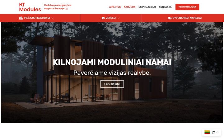 Screenshot of ktmodules.lt
