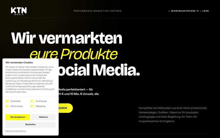 Screenshot of ktnmedia.de