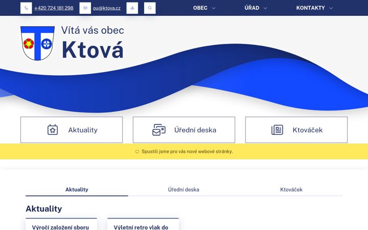 Screenshot of ktova.cz