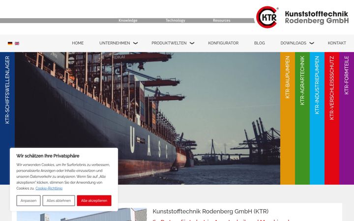 Screenshot of ktrgmbh.de