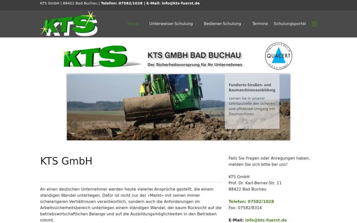 Posnetek zaslona kts-schulungsportal.de