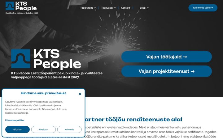Screenshot of ktspeople.com