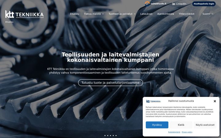 Screenshot of ktt.fi