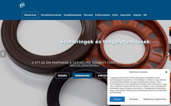 Screenshot of ktttomitestechnika.hu