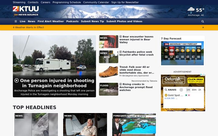 Screenshot of ktuu.com