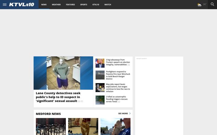 Screenshot of ktvl.com