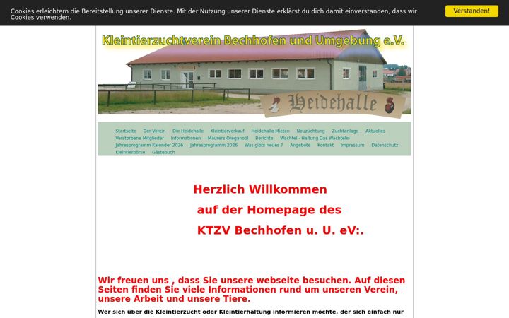 Screenshot of ktzv-bechhofen.de